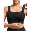 image:imageYvette Nursing Sports Bra for Women High Support Breastfeeding Running Bra Plus Size with Adjustable Straps Padded Plus SizeBlack