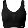 image:imageYvette Sports Bras for Women with Adjustable Straps High Impact Support Running Bra Wireless Front Cross Plus Size WorkoutBlack
