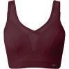 image:imageYvette Sports Bras for Women with Adjustable Straps High Impact Support Running Bra Wireless Front Cross Plus Size WorkoutBurgundy