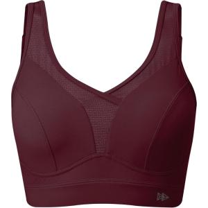 image:imageYvette Sports Bras for Women with Adjustable Straps High Impact Support Running Bra Wireless Front Cross Plus Size WorkoutBurgundy