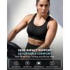 image:imageYvette High Impact Sports Bra for Women Adjustable Workout Soft Support Bra for Running Yoga Pilates Lounge amp GymBlack