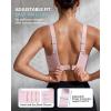 image:imageYvette High Impact Sports Bra for Women Adjustable Workout Soft Support Bra for Running Yoga Pilates Lounge amp GymWater Pink