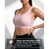 image:imageYvette High Impact Sports Bra for Women Adjustable Workout Soft Support Bra for Running Yoga Pilates Lounge amp GymWater Pink