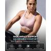 image:imageYvette High Impact Sports Bra for Women Adjustable Workout Soft Support Bra for Running Yoga Pilates Lounge amp GymWater Pink