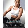 image:imageYvette High Impact Sports Bra for Women Adjustable Workout Soft Support Bra for Running Yoga Pilates Lounge amp GymWhite