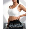 image:imageYvette High Impact Sports Bra for Women Adjustable Workout Soft Support Bra for Running Yoga Pilates Lounge amp GymWhite