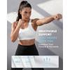 image:imageYvette High Impact Sports Bra for Women Adjustable Workout Soft Support Bra for Running Yoga Pilates Lounge amp GymWhite