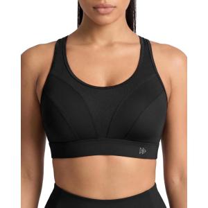 image:imageYvette High Impact Sports Bra for Women Adjustable Workout Soft Support Bra for Running Yoga Pilates Lounge amp GymBlack
