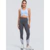 image:imageYvette Front Closure High Support Sports Bras for Women Double Straps Plus Size Sports Bra with Sewn in PadsBlue