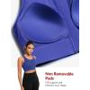 image:imageYvette Front Closure Sports Bras for Women High Support Bust Supportive Sports Bra High Impact for RunningRoyal Blue
