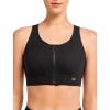 image:imageYvette Front Closure Sports Bras for Women High Support Bust Supportive Sports Bra High Impact for RunningBlack