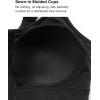 image:imageYvette Adjustable Sports Bras for Women High Impact Support Zip Front Sports Bra Plus Size Wireless for Running Workout GymBlack