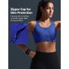 image:imageYvette Zip Front Sports Bra  High Impact Sports Bras for Women Plus Size Workout Fitness RunningRoyal Blue