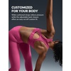 image:imageYvette High Impact Sports Bras for Women Sewnin Pads Racerback Workout Bra for Running HIIT Large Breast Support ADDD CupsRose Red