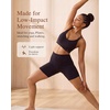 image:imageYvette Yoga Bras Midium Support for Women Low Impact Spaghetti Strap Mesh Splicing Style for Yoga Pilates Walking DailyBlack