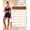 image:imageYvette Yoga Bras Midium Support for Women Low Impact Spaghetti Strap Mesh Splicing Style for Yoga Pilates Walking DailyBlack