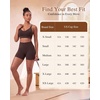 image:imageYvette Yoga Bras Midium Support for Women Low Impact Spaghetti Strap Mesh Splicing Style for Yoga Pilates Walking DailyBrown