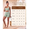 image:imageYvette Yoga Bras Midium Support for Women Low Impact Spaghetti Strap Mesh Splicing Style for Yoga Pilates Walking DailyLight Green