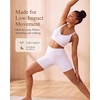 image:imageYvette Yoga Bras Midium Support for Women Low Impact Spaghetti Strap Mesh Splicing Style for Yoga Pilates Walking DailyWhite