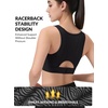 image:imageYvette Racerback Sports Bras for Women High Impact Maximum Support Wireless Running Bra for Large Breasts with Sewn in PadsBlack