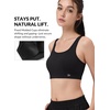 image:imageYvette Racerback Sports Bras for Women High Impact Maximum Support Wireless Running Bra for Large Breasts with Sewn in PadsGreen