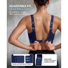 image:imageYvette High Impact Sports Bra for Women Adjustable Workout Soft Support Bra for Running Yoga Pilates Lounge amp GymMidnight Blue