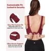 image:imageYvette Supportive Adjustable Sports Bras for Women High Impact Molded Cup Running Bra Large Bust Wireless for Workout HIITWine Red