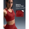image:imageYvette Womens Sports Bra Front Zipper High Impact Support Mesh Racerback  Plus Size FriendlySewnin Pads Stay PutWirefree amp SupportiveBreathableSecure Zip ClosureFor Large BustRunningGymHIITBurgundy