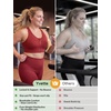 image:imageYvette Womens Sports Bra Front Zipper High Impact Support Mesh Racerback  Plus Size FriendlySewnin Pads Stay PutWirefree amp SupportiveBreathableSecure Zip ClosureFor Large BustRunningGymHIITBurgundy