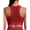 image:imageYvette Womens Sports Bra Front Zipper High Impact Support Mesh Racerback  Plus Size FriendlySewnin Pads Stay PutWirefree amp SupportiveBreathableSecure Zip ClosureFor Large BustRunningGymHIITBurgundy