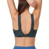 image:imageYvette Supportive Adjustable Sports Bras for Women High Impact Molded Cup Running Bra Large Bust Wireless for Workout HIITHaze Blue