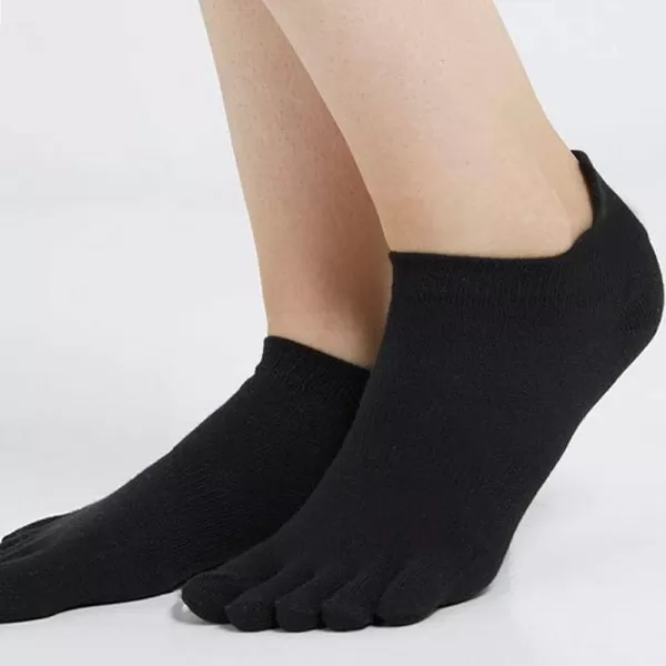 Vibram FiveFingers Athletic NoShow Toe SocksBlack