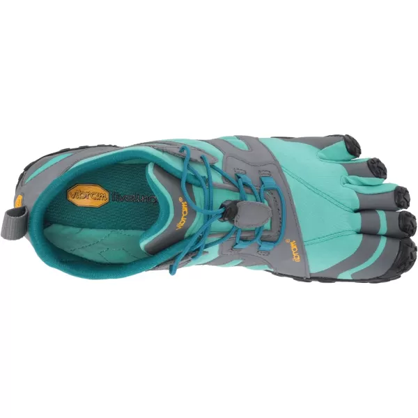 Vibram Mens FiveFingers VTrail 20 Trail Running ShoeBlue Green