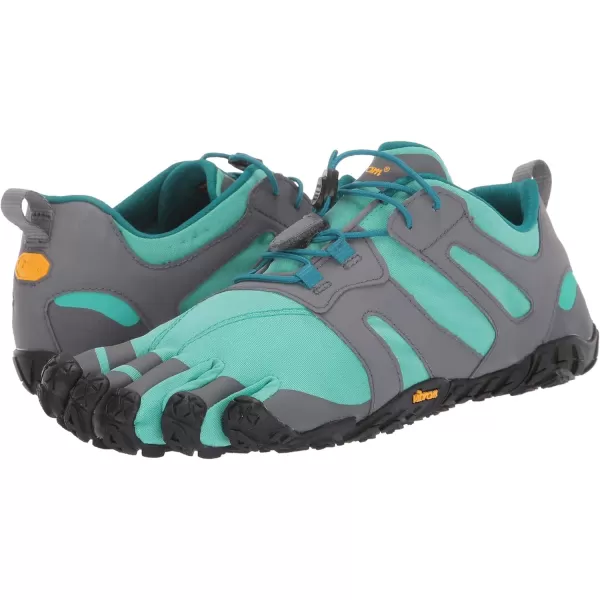 Vibram Mens FiveFingers VTrail 20 Trail Running ShoeBlue Green