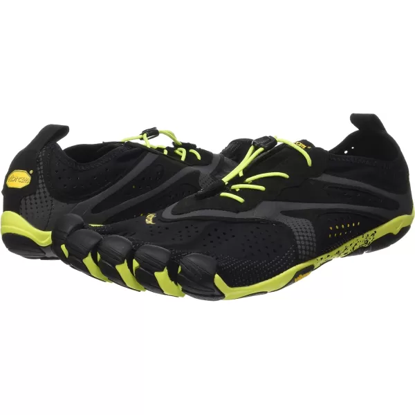 Vibram Mens VRun Running ShoeBlack Yellow