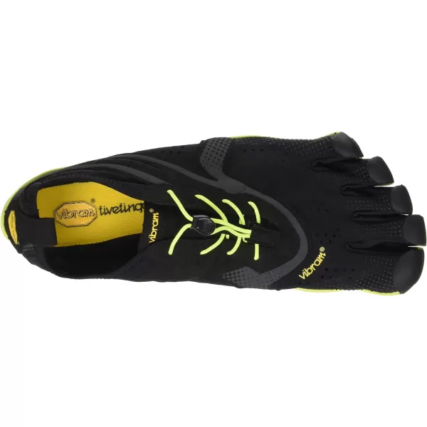 Vibram Mens VRun Running ShoeBlack Yellow