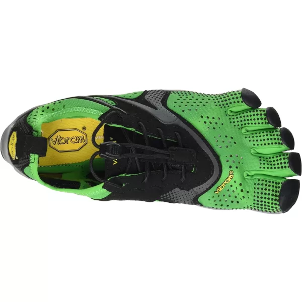 Vibram Mens VRun Sneaker Green Black 10Vibram Mens VRun Sneaker Green Black 10