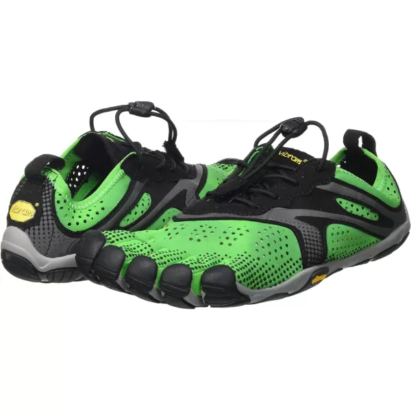 Vibram Mens VRun Sneaker Green Black 10Vibram Mens VRun Sneaker Green Black 10