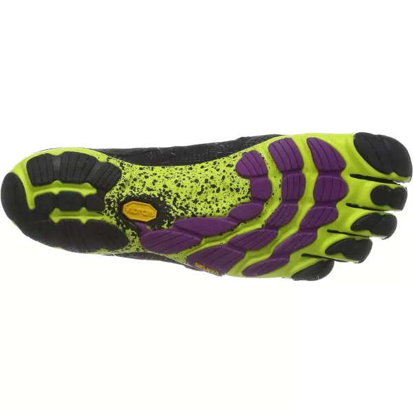 Vibram Womens FiveFingers VRun Running Shoe BlackYellowPurple 775 M USVibram Womens FiveFingers VRun Running Shoe BlackYellowPurple 775 M US