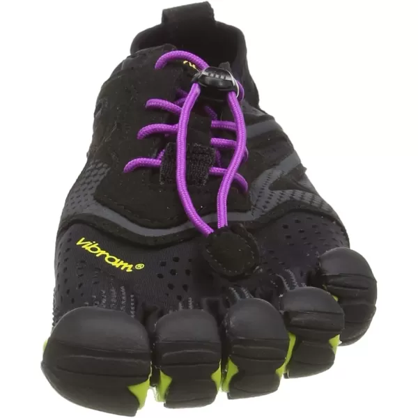 Vibram Womens FiveFingers VRun Running Shoe BlackYellowPurple 775 M USVibram Womens FiveFingers VRun Running Shoe BlackYellowPurple 775 M US