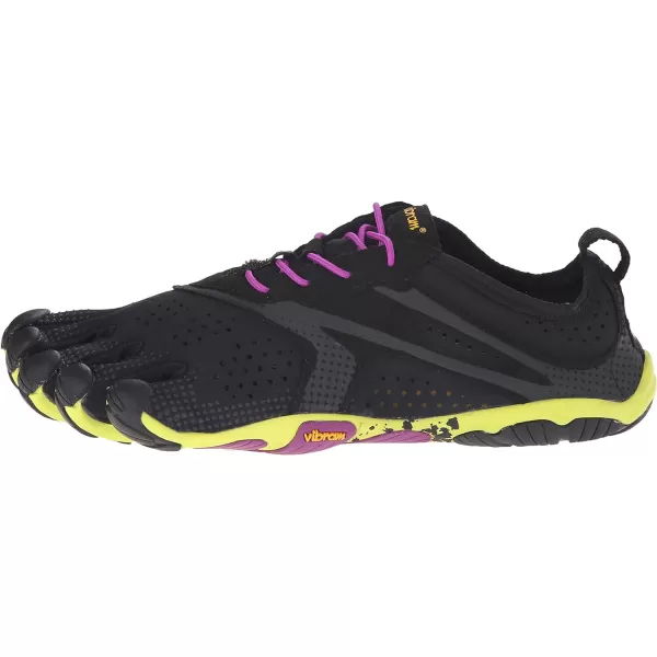 Vibram Womens FiveFingers VRun Running Shoe BlackYellowPurple 775 M USVibram Womens FiveFingers VRun Running Shoe BlackYellowPurple 775 M US