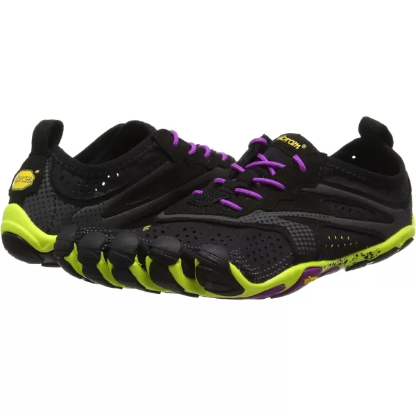 Vibram Womens FiveFingers VTrain 20 Fitness and Cross Training ShoeBlackYellowPurple