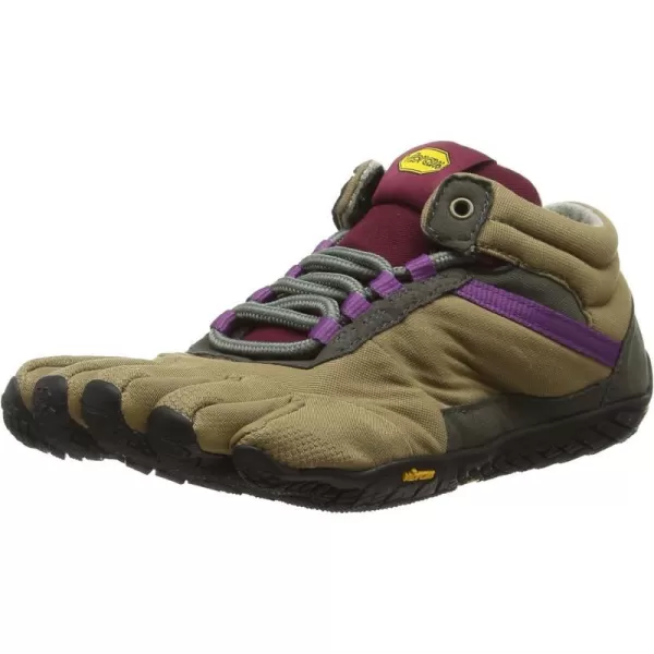 Vibram Five Fingers Womens Trek Ascent Insulated Trail Hiking ShoeKhakiGrape