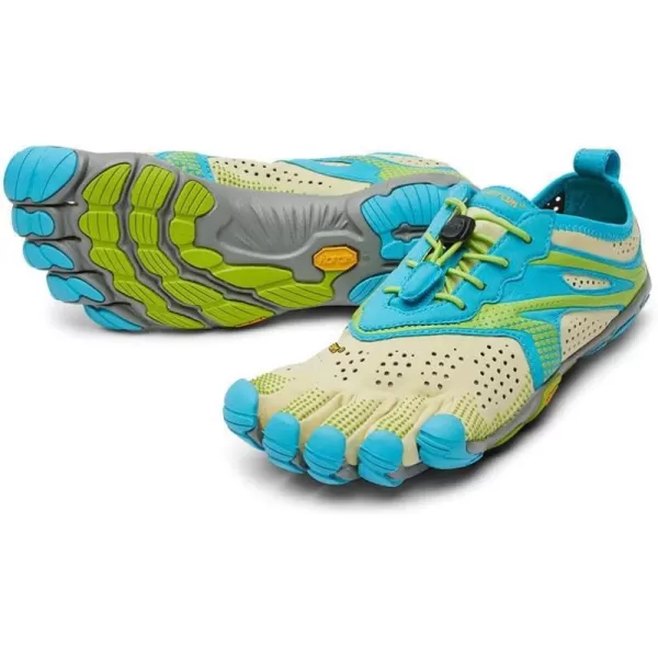 Vibram FiveFingers Womens VRun Shoes LimeBlue 37Vibram FiveFingers Womens VRun Shoes LimeBlue 37