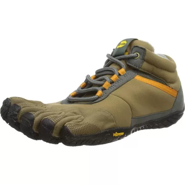 Vibram Mens Trek Ascent Insulated Walking ShoeKhakiOrange