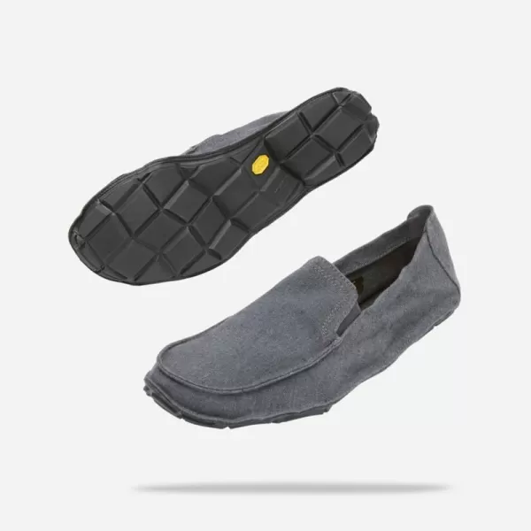 Vibram FiveFingers Mens One Quarter Leather ShoesHemp GreyBlack