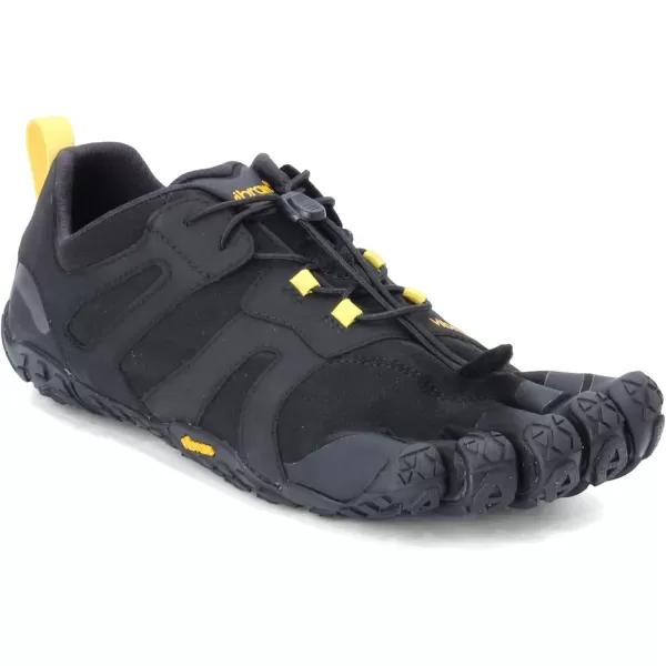 Vibram Mens FiveFingers VTrail 20 Trail Running ShoeBlackYellow