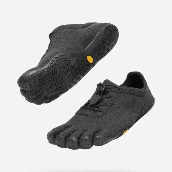 Vibram Mens FiveFingers KSO ECO Wool ShoeGreyBlack