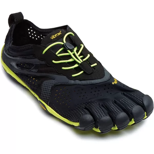 Vibram Mens FiveFingers VRun Running ShoeBlackYellow