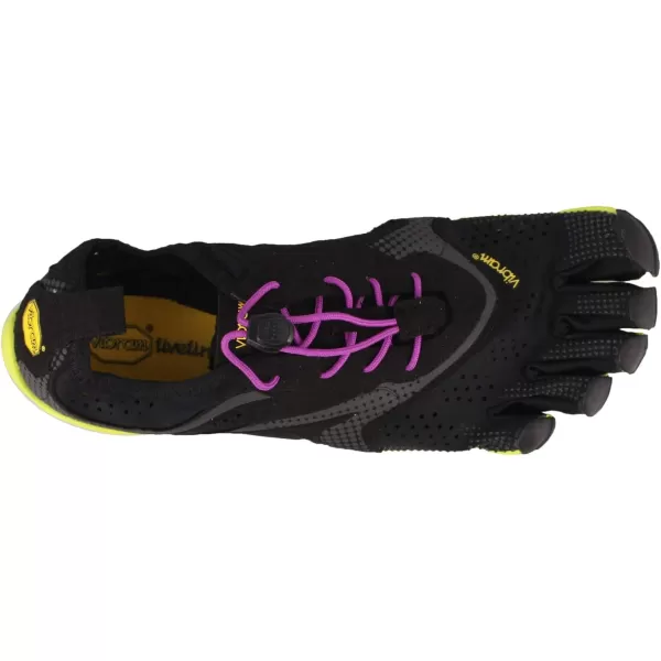 Vibram Womens FiveFingers V Run ShoeBlackYellowPurple